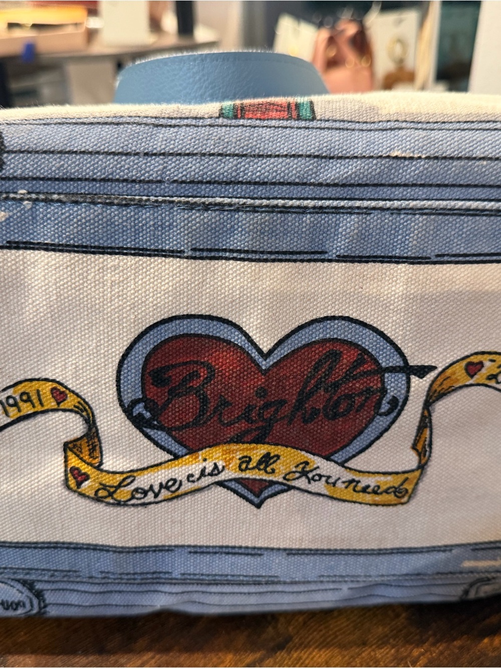 CLOSEOUT SALE‼️Authentic BRIGHTON Canvass Tote Bag..Rare! - Picture 3 of 6